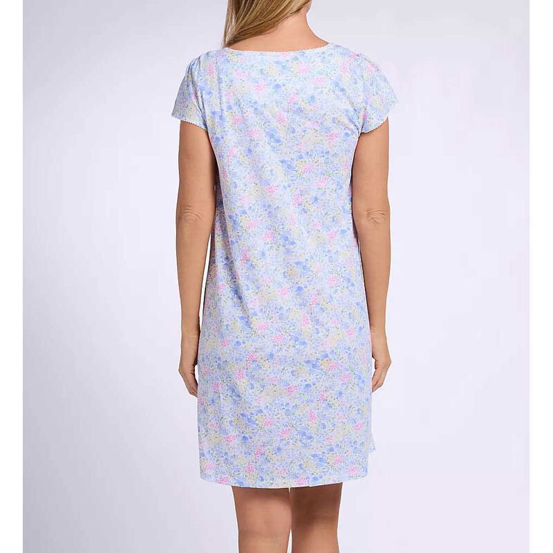 Lauren Ralph Lauren Cotton Knit Flutter Sleeve Short Gown image number 1
